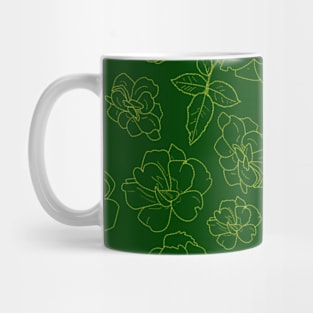 Ramblin' Rose Gold on Green Repeat 5748 Mug